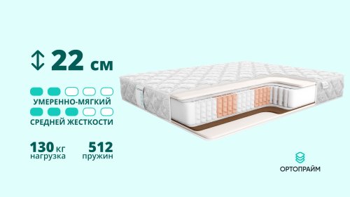 Матрас Ортопрайм Комфорт Микс 20 S500