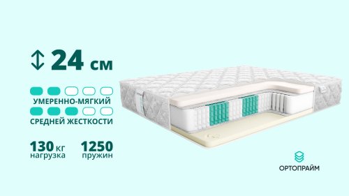 Матрас Ортопрайм Флекс 24 S1000