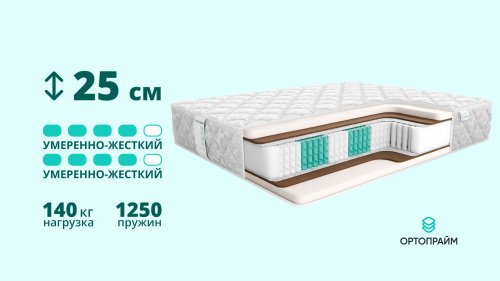 Матрас Ортопрайм Люкс Элегант 25 S1000