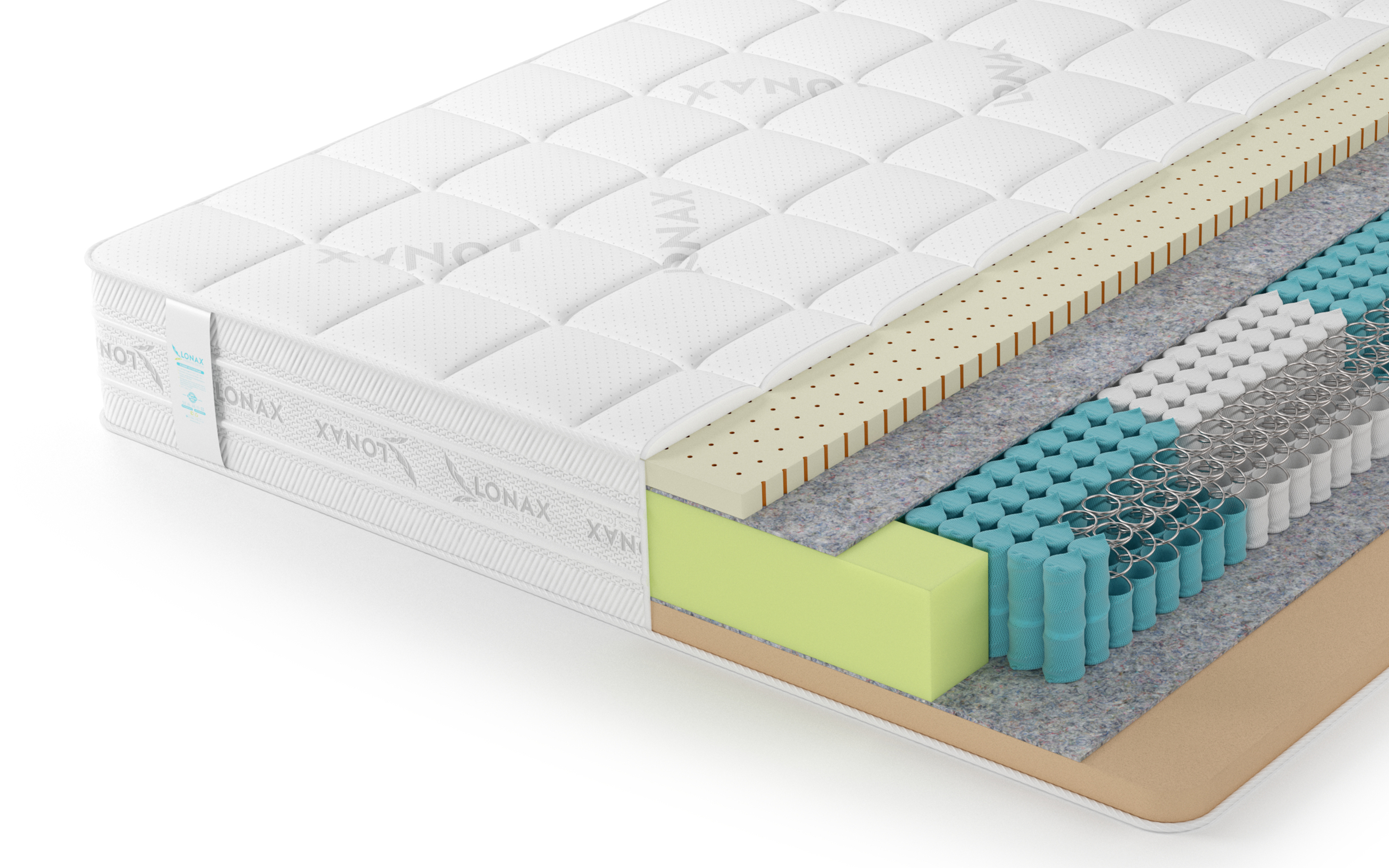 Матрас lonax memory latex medium s1000
